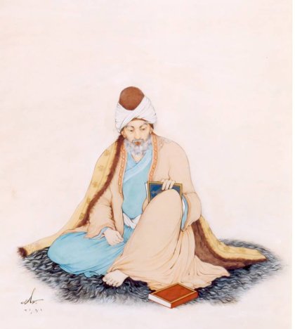 مولانا در نگاه استاد حسین بهزاد؛ روایتی از هنر و تأمل