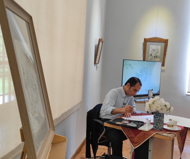 کارگاه آموزشی « تشعیر در نقاشی ایرانی» درموزه استاد بهزاد 