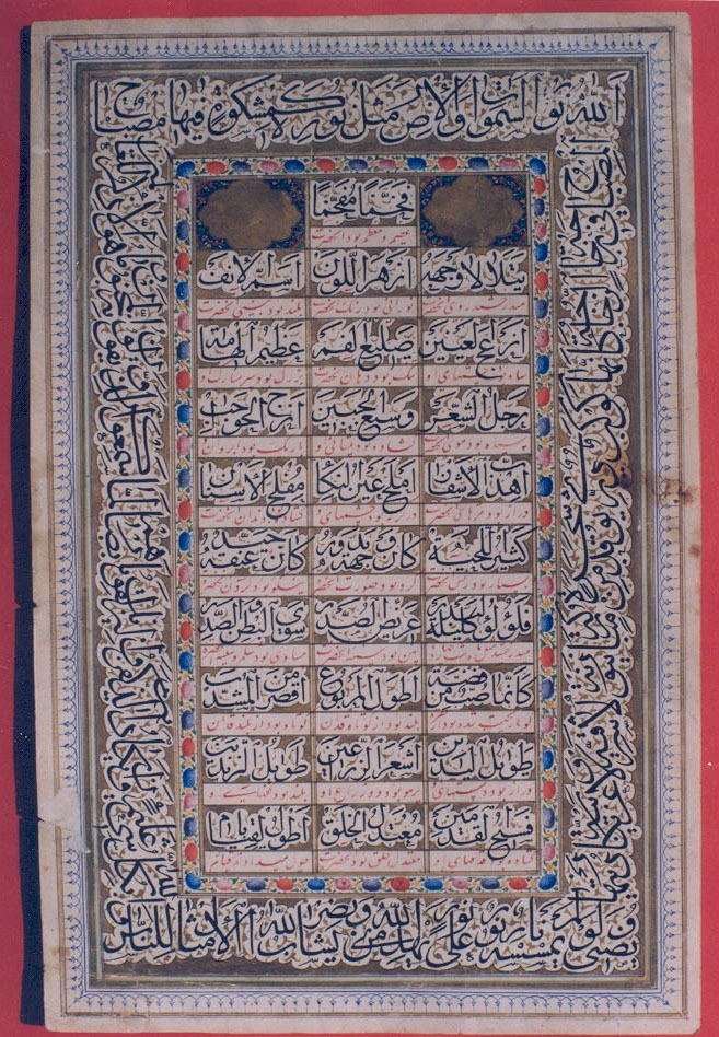 حلیه پیامبر اسلام (ص ) در موزه میرعماد 