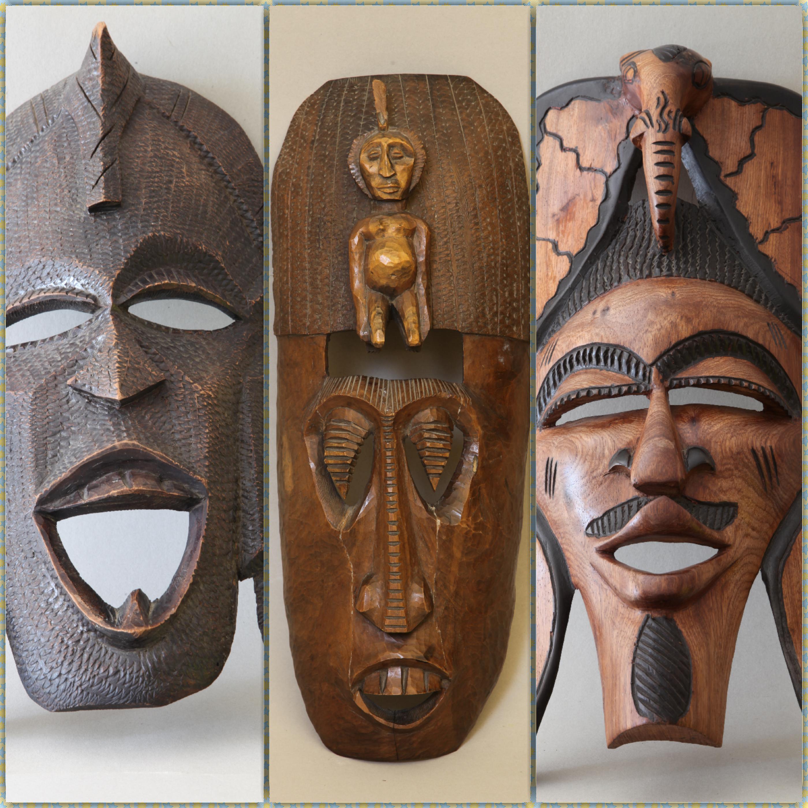 ماسک چوبی آفریقایی