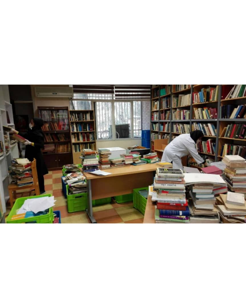 اتمام فاز اول ساماندهی کتابهای مخزن کتابخانه سعدآباد