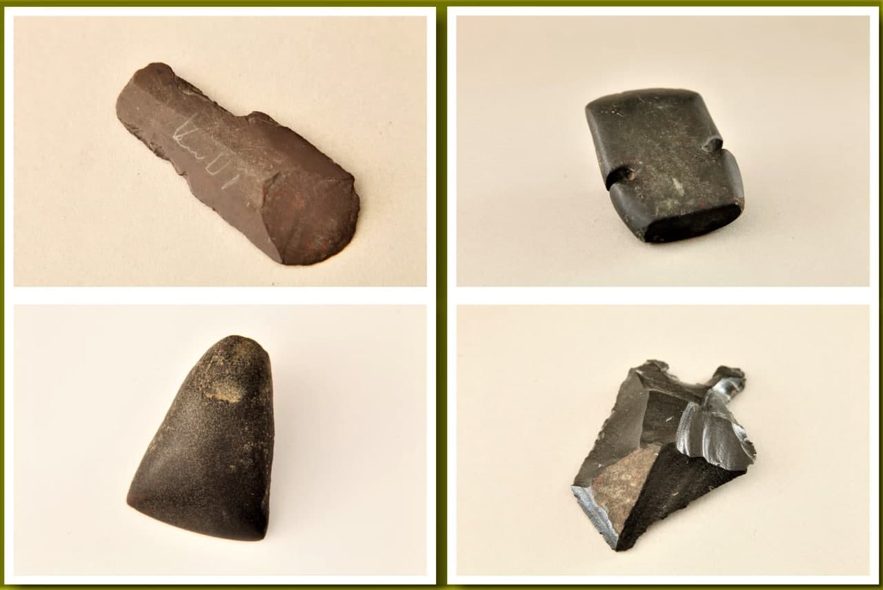 🔹نام شی : ابزارهای سنگی آفریقا ( stone tools of Africa)/موزه برادران امیدوار