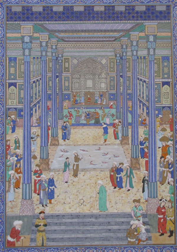  نمایش چهلستون اصفهان در موزه صنایع دستی سعدآباد
